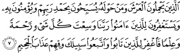 Surah Al Mu'Min Ayat 7